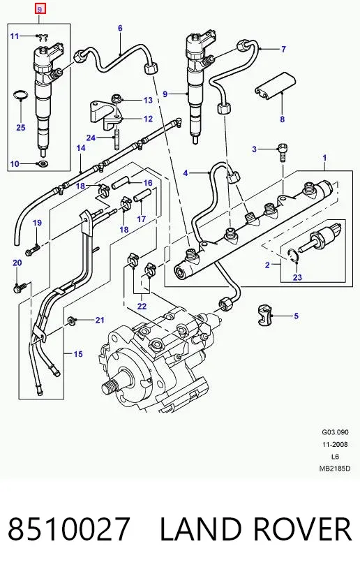 Inyector 8510027 Land Rover