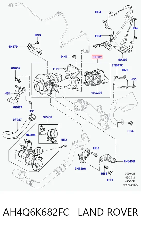 Turbocompresor Land Rover Range Rover III