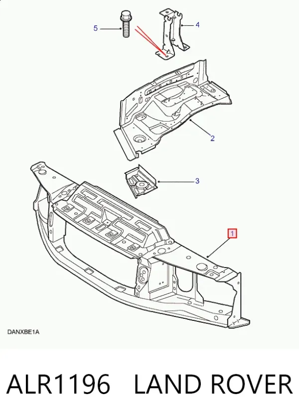 Soporte de radiador Land Rover Range Rover II