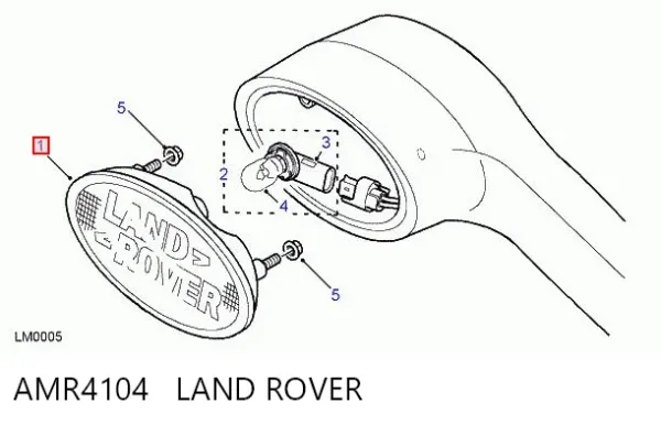 Tercera luz de freno Land Rover Freelander I