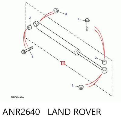 Amortiguador de dirección LAND ROVER ANR2640