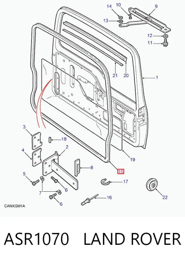 Junta Del Maletero ASR1070 Land Rover