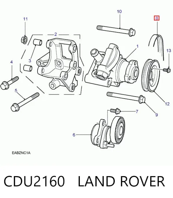 Correa de alternador CDU2160 Land Rover