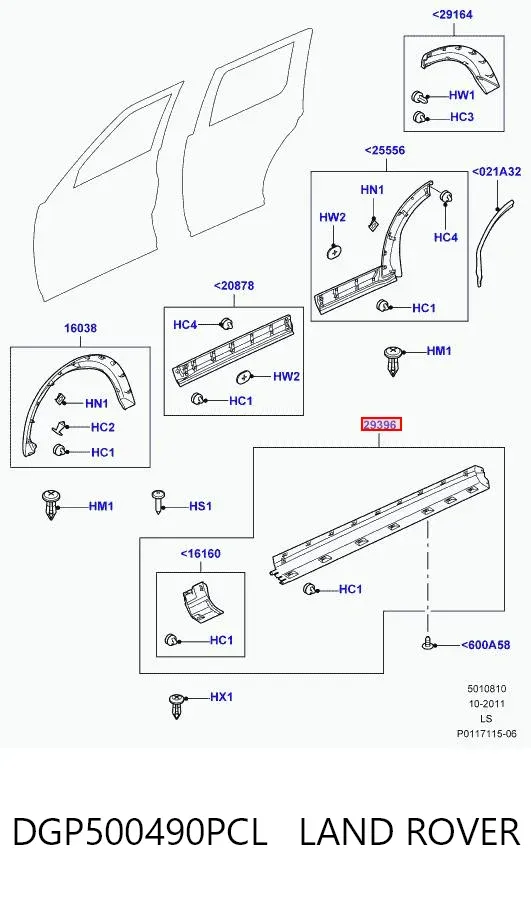  DGP500490PCL Land Rover