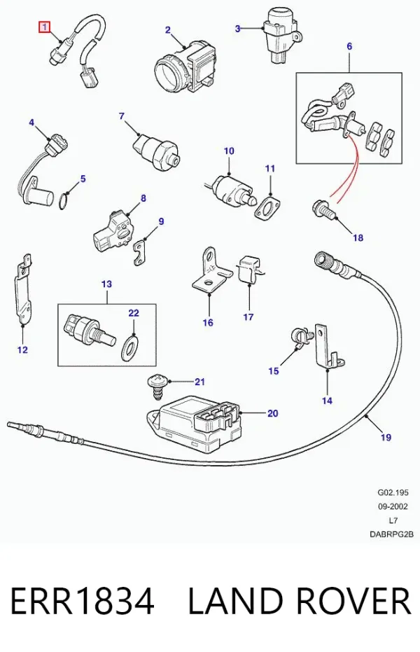 Sonda lambda ERR1834 Land Rover