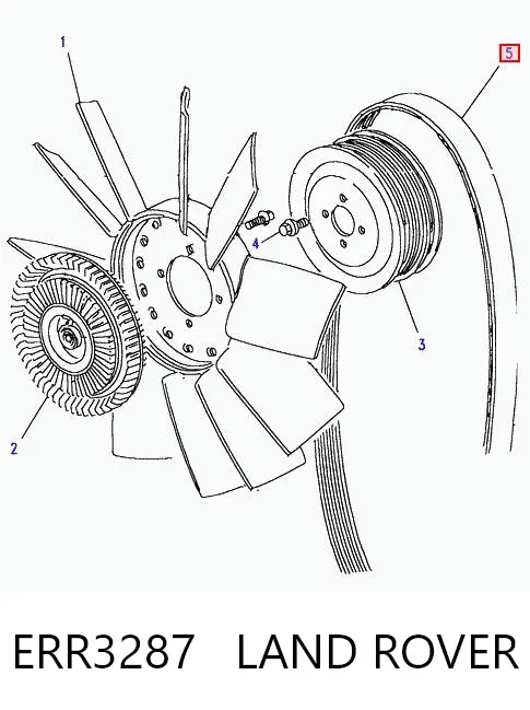Correa de alternador ERR3287 Land Rover
