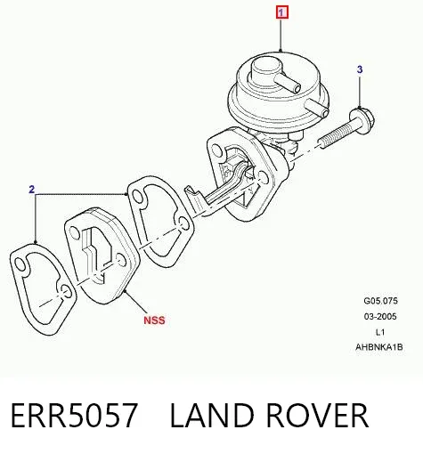 Bomba de combustible mecánica ERR5057 Land Rover