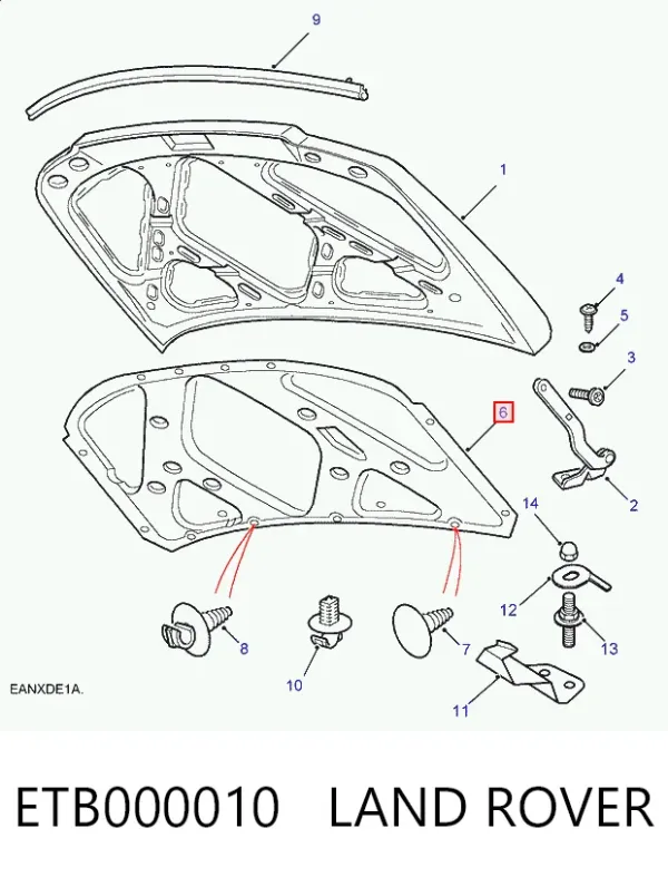Aislamiento del Capó Land Rover Freelander I