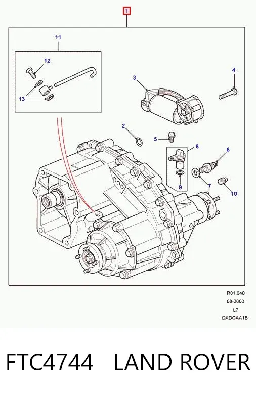 Caja de transferencia Land Rover Range Rover II