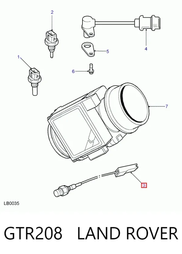 Sensor de temperatura GTR208 Land Rover