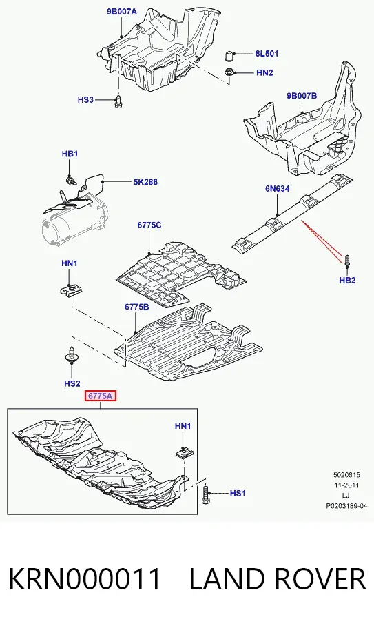 Protección motor / empotramiento Land Rover Range Rover III