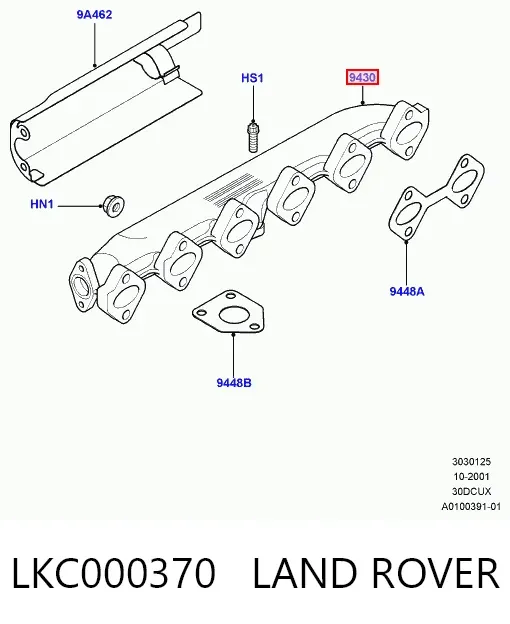 Colector de escape Land Rover Range Rover III