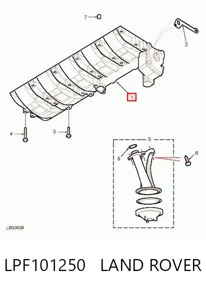 Bomba De Aceite LPF101250 Land Rover