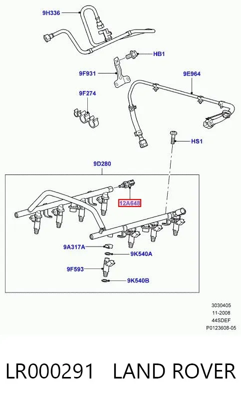 Sensor de temperatura LR000291 Land Rover