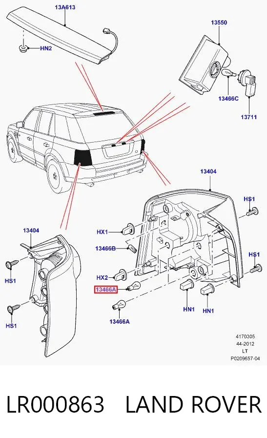 Bombilla LR000863 Land Rover