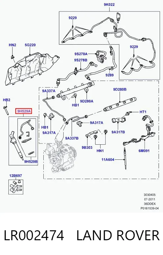 Inyector LR002474 Land Rover