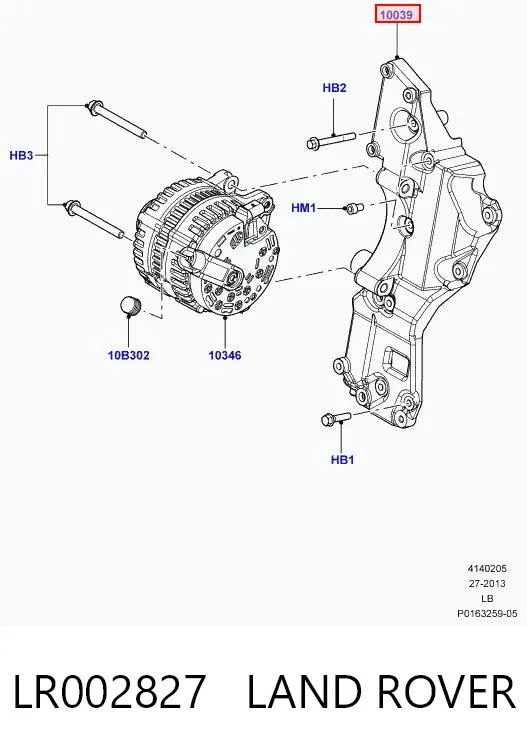 Soporte del alternador Land Rover Freelander II