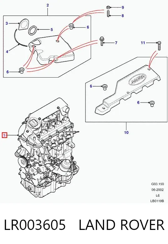 Motor completo LR003605 Land Rover