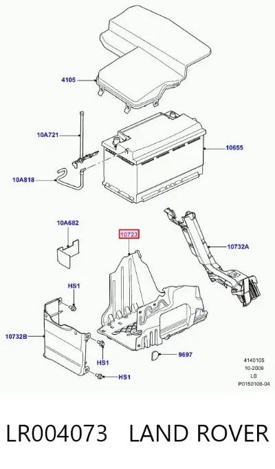 Soporte de batería LAND ROVER LR004073