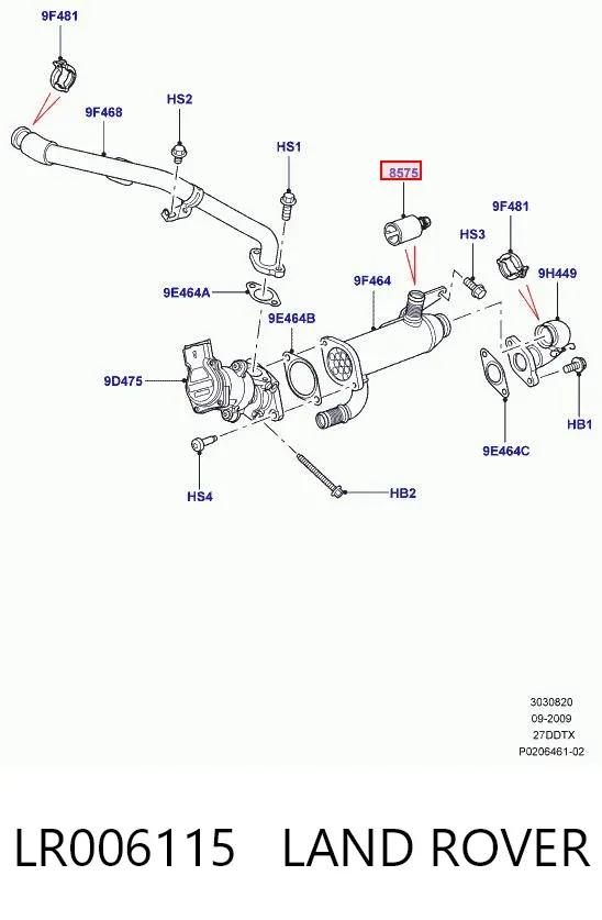 Termostato EGR LR006115 Land Rover
