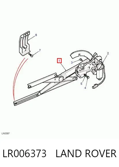 Mecanismo de elevalunas delantero derecha LR006373 Land Rover