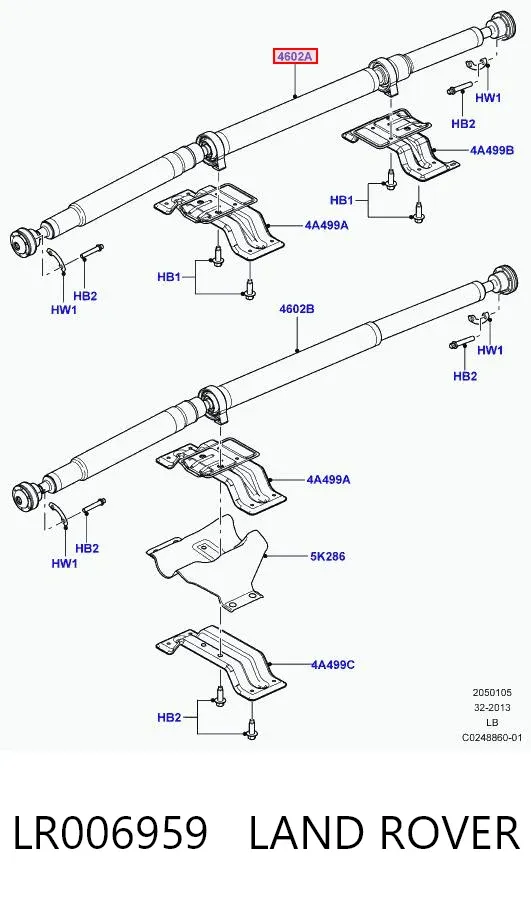 Cardán LR006959 Land Rover