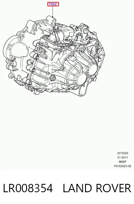 Caja de cambios LR008354 Land Rover