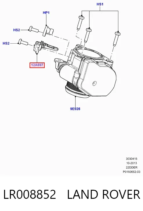 Sensor de temperatura del aire de admisión Land Rover Freelander II
