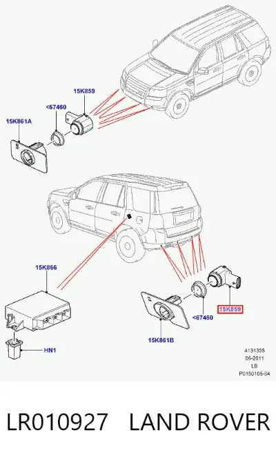 Sensor de estacionamiento delantero LAND ROVER LR010927
