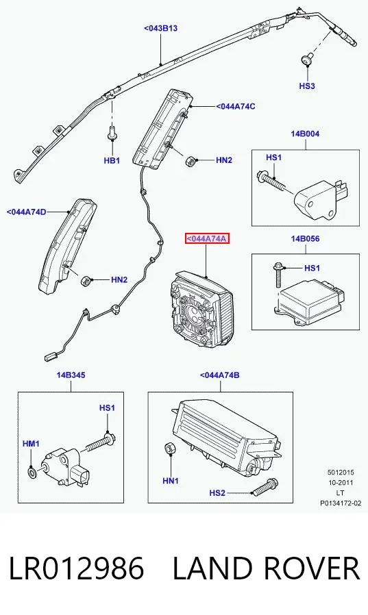 Airbag de volante LR012986 Land Rover