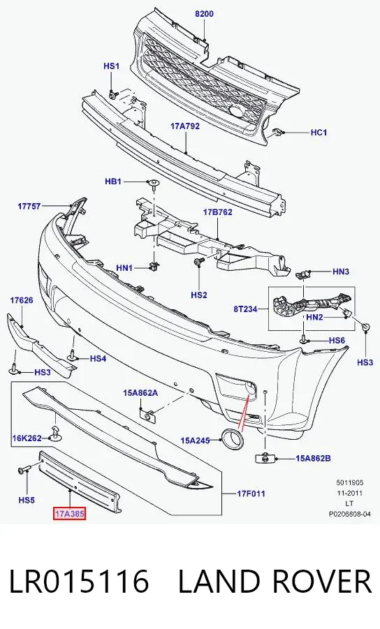  LR015116 Land Rover