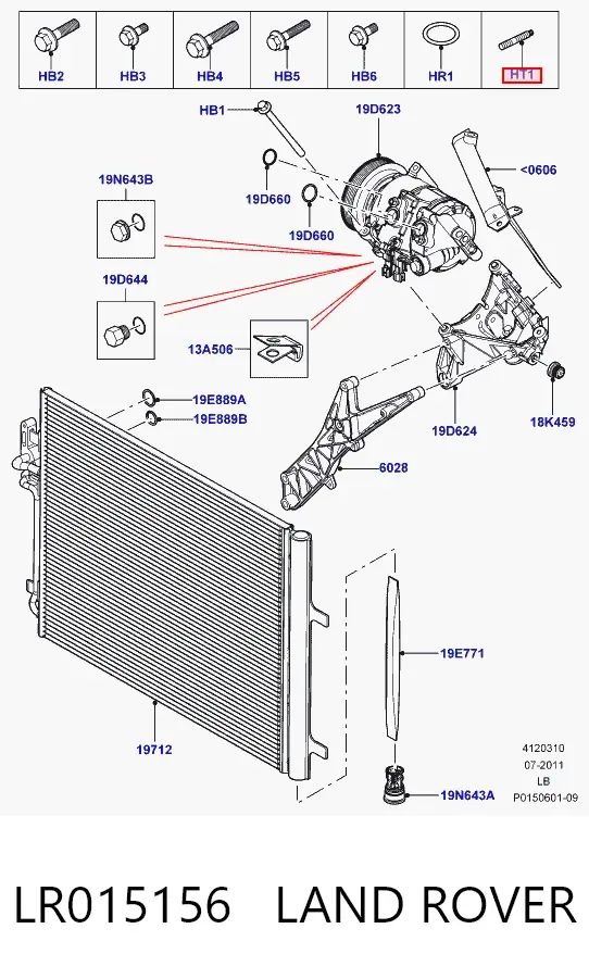  LR015156 Land Rover