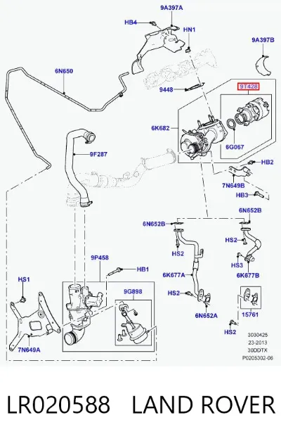 Válvula (actuador) De Control De Turbina LAND ROVER LR020588