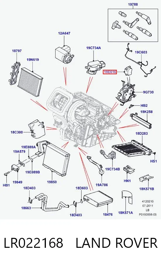  LR022168 Land Rover
