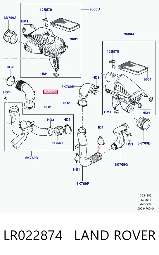  LR022874 Land Rover