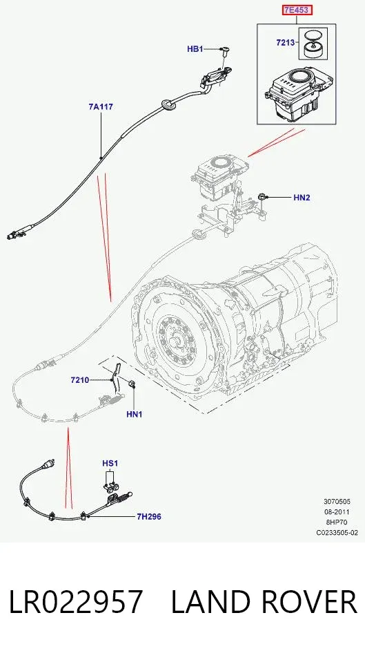 Palanca de cambios Land Rover Range Rover III