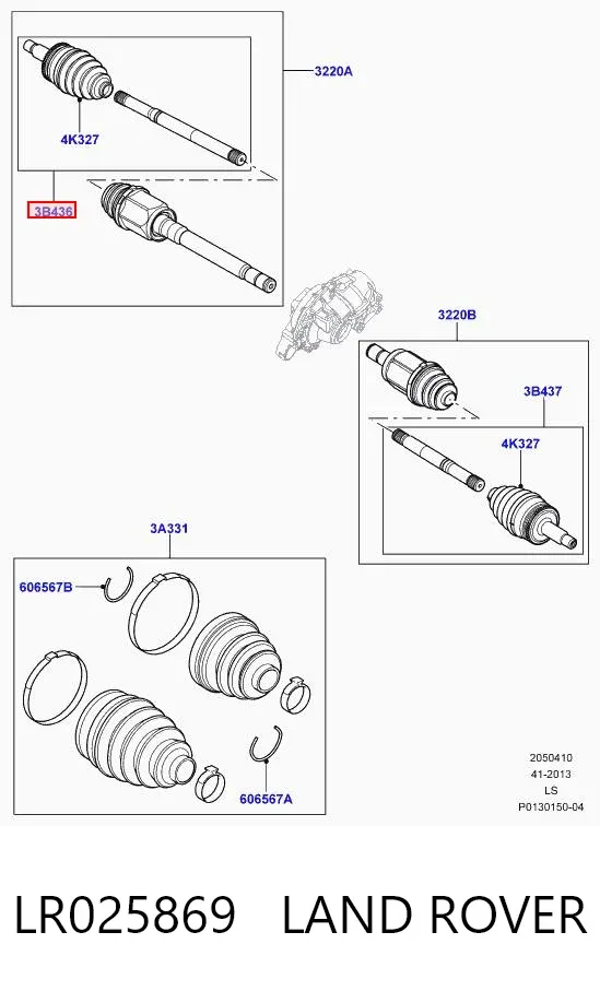 Junta homocinetica LR025869 Land Rover