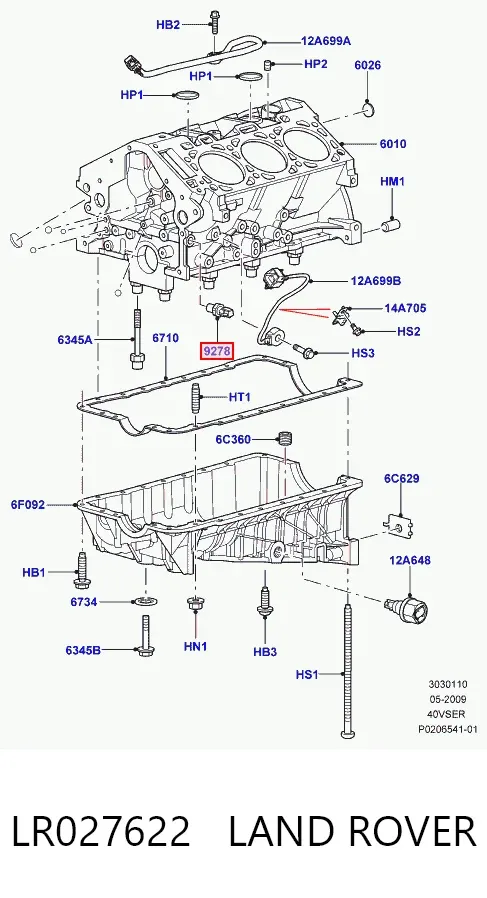 Sensor de presión de aceite Ford Escape 