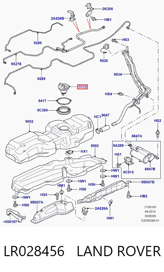 Tapon de gasolina LR028456 Land Rover
