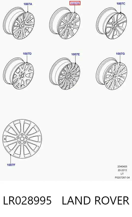 Llantas LR028995 Land Rover