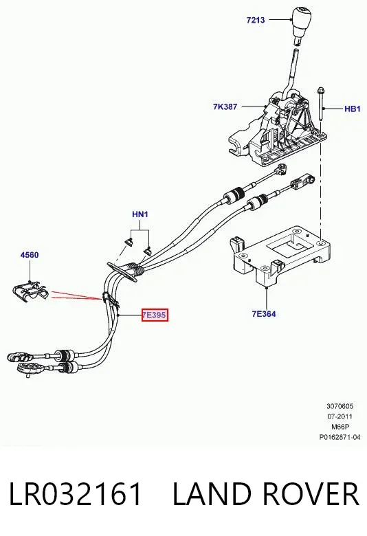 Cables de caja de cambios LR032161 PLUS AFTERMARKET