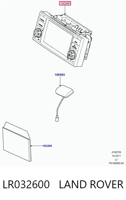 Pantalla LR032600 Land Rover