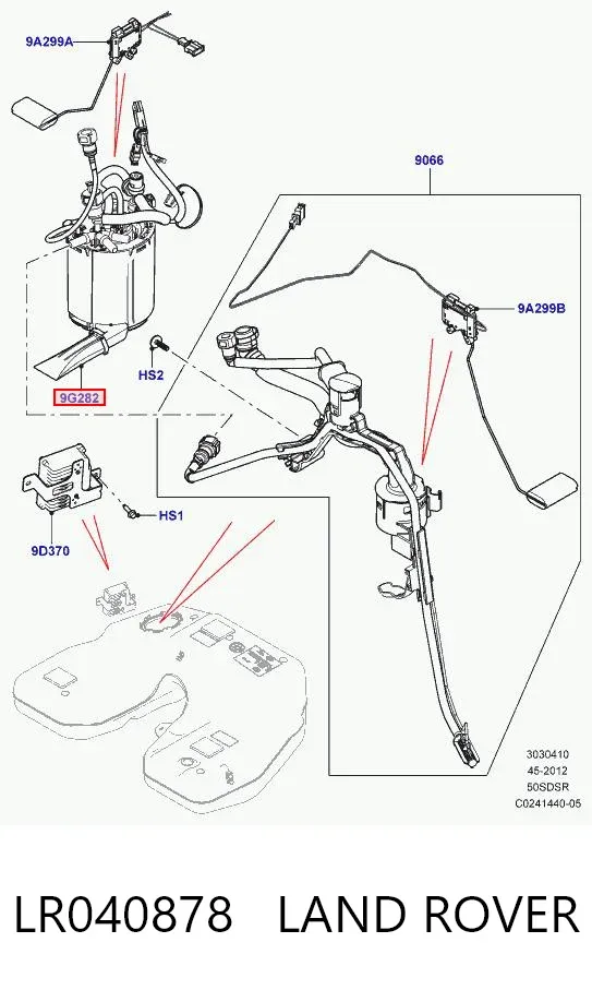Bomba de gasolina LR040878 Land Rover