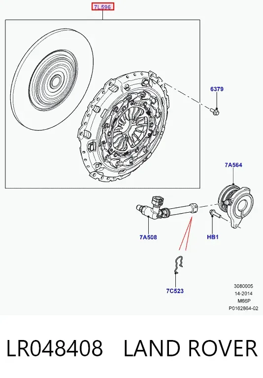 Embrague LR048408 Land Rover