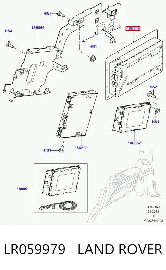 Amplificador de sonido del sistema de audio LR059979 Land Rover