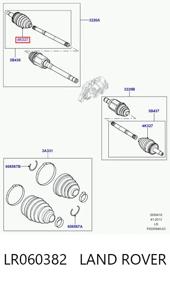Junta homocinetica LR060382 Land Rover