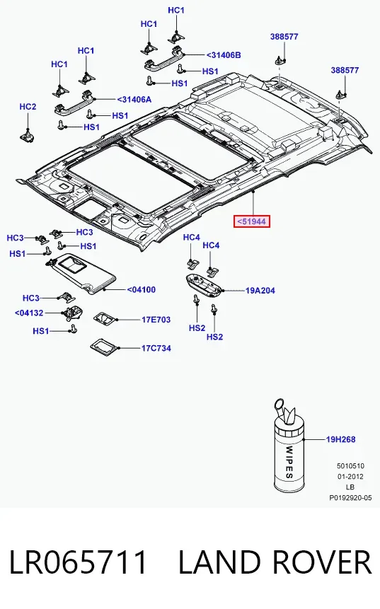 Techo interior Land Rover Freelander II