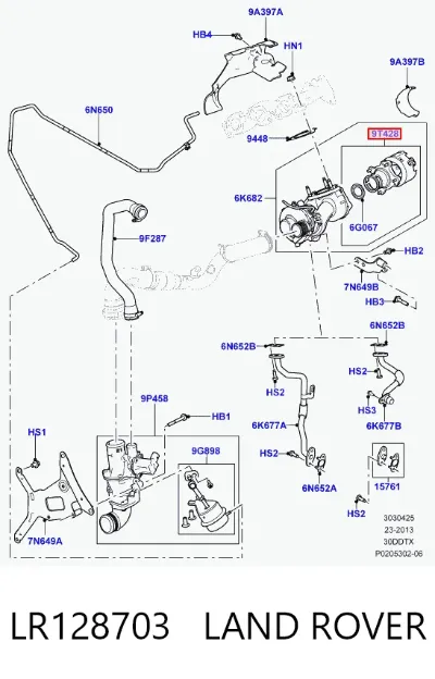 Válvula (actuador) De Control De Turbina LAND ROVER LR128703