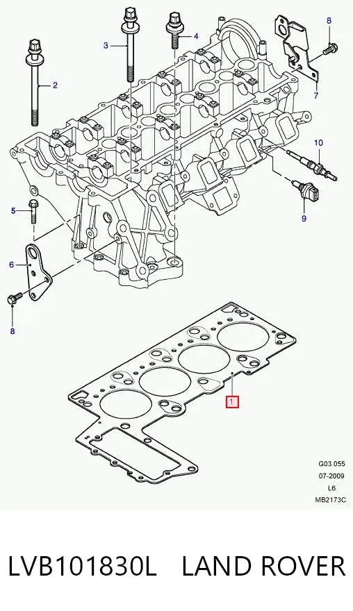 Junta de culata LVB101830L Land Rover