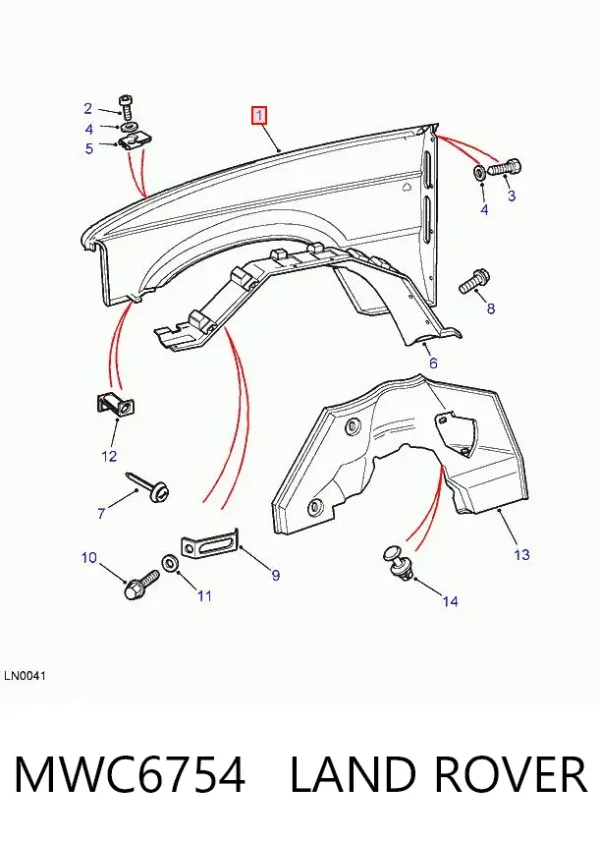 Aleta MWC6754 Land Rover